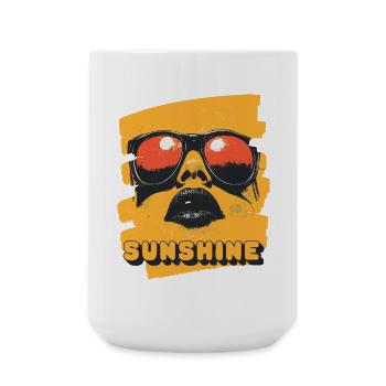 Sonnenbrille Sommer - Große Tasse 440 ml - Weiß - Vorne