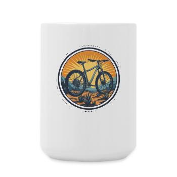 Cyclist - Large Mug 440 ml - white - Front