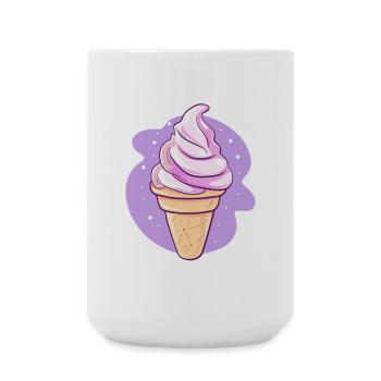 Pink soft cream - Large Mug 440 ml - white - Front