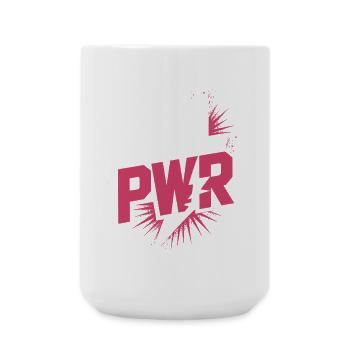 Women Power GRL PWR Girl Patriarchy Feminism - Large Mug 440 ml - white - Front