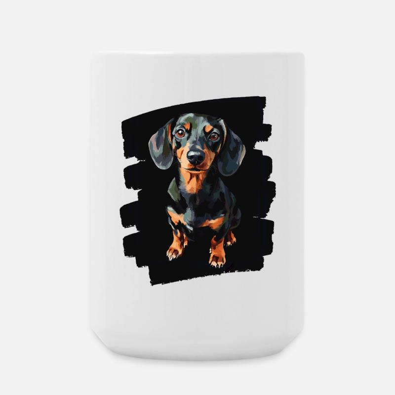 Teckel - Grande tasse 440 ml - blanc