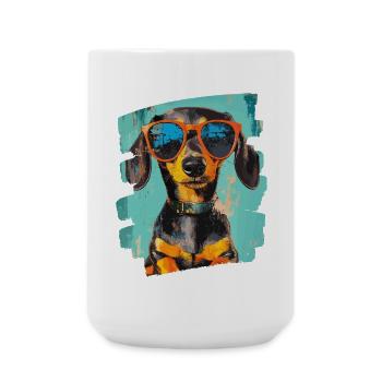Dackel Dachshund - Large Mug 440 ml - white - Front