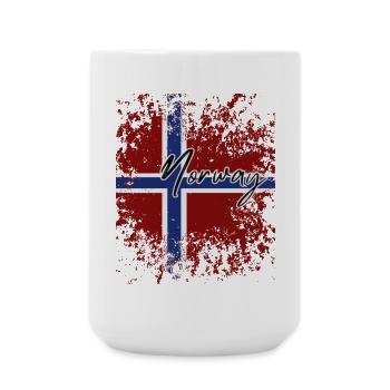 Norwegian Pride, I Love Norway - Large Mug 440 ml - white - Front