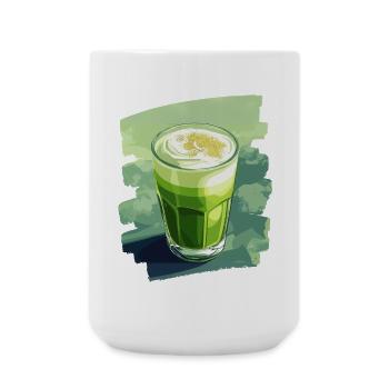 Matcha Latte Lover Green Tea - Large Mug 440 ml - white - Front