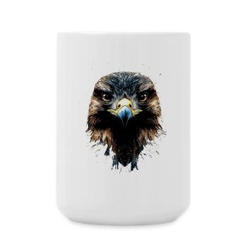 Falke Turmfalke Falkenjagd Wanderfalke Süße Falken - Große Tasse 440 ml - Weiß - Vorne