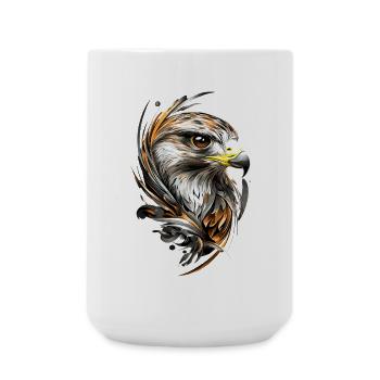 Falke Turmfalke Falkenjagd Wanderfalke Süße Falken - Große Tasse 440 ml - Weiß - Vorne