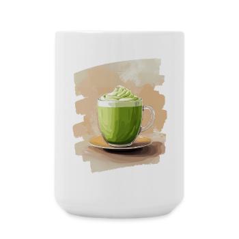 Matcha Latte Lover Green Tea - Large Mug 440 ml - white - Front