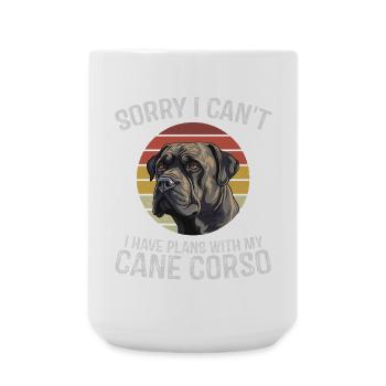 Cane Corso Apology T-Shirt Graphique - Grande tasse 440 ml - blanc - Devant