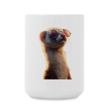 Furet Furet Putois Martre Belette Mignon Furet - Grande tasse 440 ml - blanc - Devant