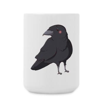 Raven - Large Mug 440 ml - white - Front
