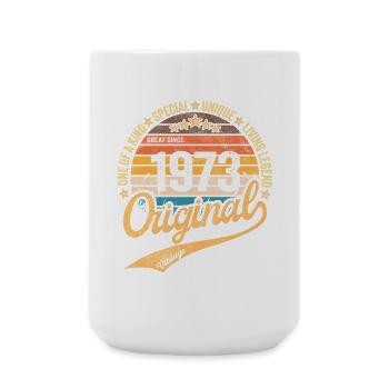 Retro Vintage born in 1973 Vintage 1973 - Large Mug 440 ml - white - Front