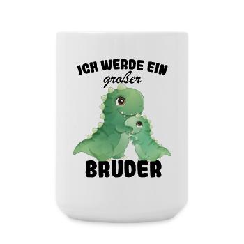 Nachwuchs Verkünden | Ich Werde Großer Bruder 2027 - Große Tasse 440 ml - Weiß - Vorne