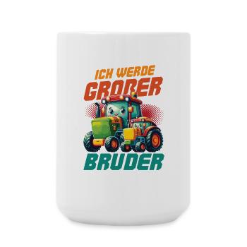 Nachwuchs Verkünden | Ich Werde Großer Bruder 2027 - Große Tasse 440 ml - Weiß - Vorne