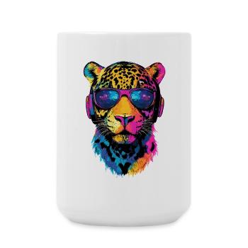 Jaguar Big Cat Panther Wild Cat Cute Jaguar - Large Mug 440 ml - white - Front