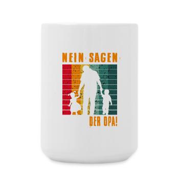 Bester Opa Der Welt Geschenk Großvater - Große Tasse 440 ml - Weiß - Vorne