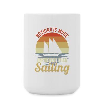 Vintage Segeln - Große Tasse 440 ml - Weiß - Vorne