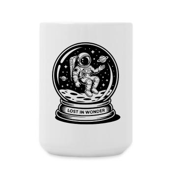 Verloren im Wunder: Sternenastronaut - Große Tasse 440 ml - Weiß - Vorne