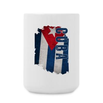 Kubanische Flagge, kubanischer Stolz - Große Tasse 440 ml - Weiß - Vorne