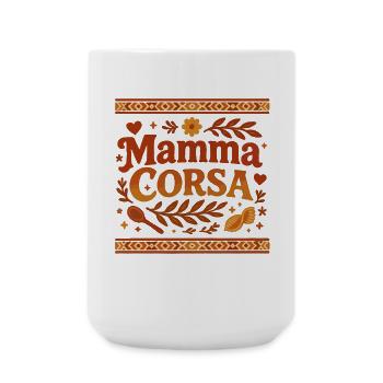Mamma Corsa - Grande tasse 440 ml - blanc - Devant
