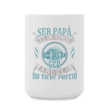Ehrung des individuellen T-Shirt-Designs für Väter - Große Tasse 440 ml - Weiß - Vorne