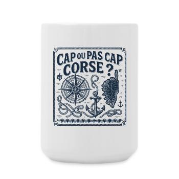 Cap ou pas cap Corse - Grande tasse 440 ml - blanc - Devant