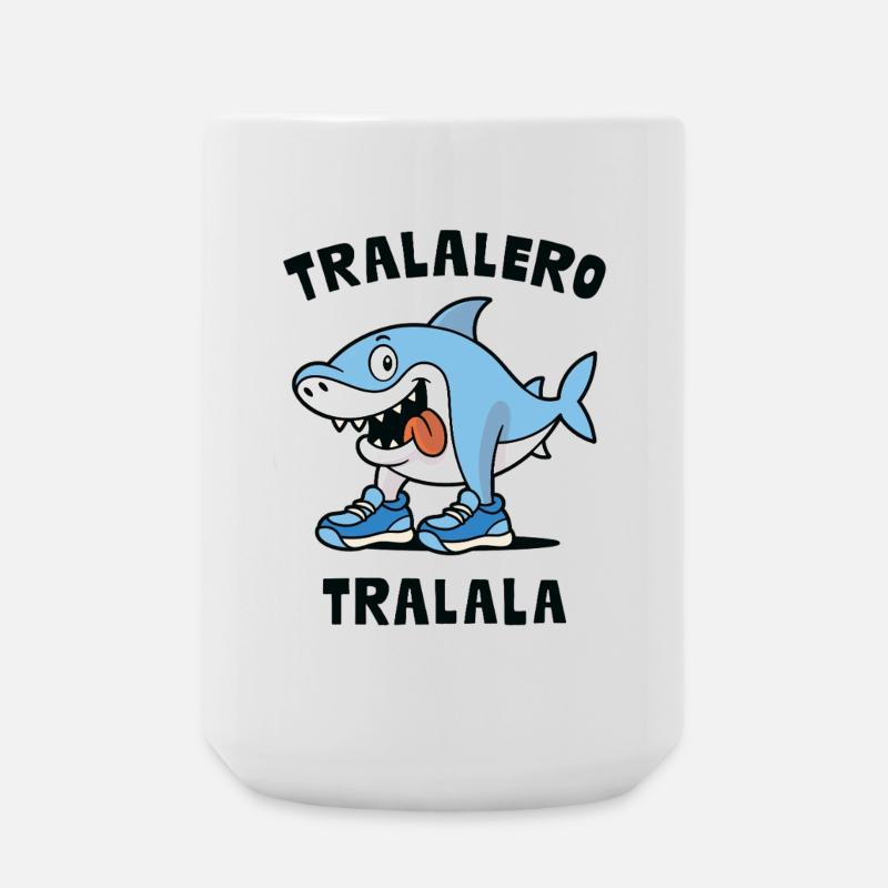 tralalero tralala - Large Mug 440 ml - white