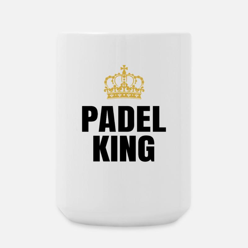 Padel-König - Große Tasse 440 ml - Weiß