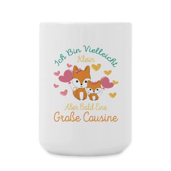 I may be small but soon Big cousin - Large Mug 440 ml - white - Front