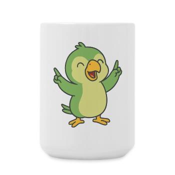 Party Parrot - Large Mug 440 ml - white - Front