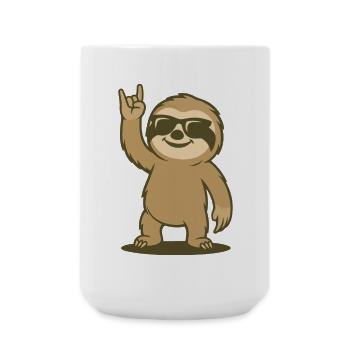 Ambiance rock paresseuse - Grande tasse 440 ml - blanc - Devant