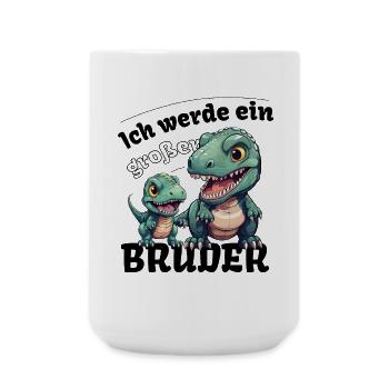 Nachwuchs Verkünden | Ich Werde Großer Bruder 2027 - Große Tasse 440 ml - Weiß - Vorne