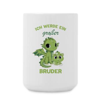 Nachwuchs Verkünden | Ich Werde Großer Bruder 2027 - Große Tasse 440 ml - Weiß - Vorne