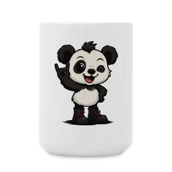 Panda Punk'n'Roll - Large Mug 440 ml - white - Front