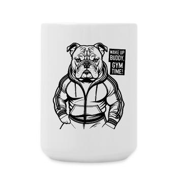 Gym, GYM TIME - Large Mug 440 ml - white - Front