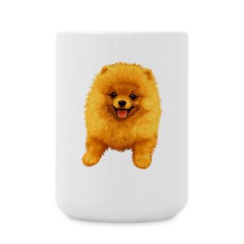 Pomeranian Pomeranian Pom Sweet German Spitz - Large Mug 440 ml - white - Front