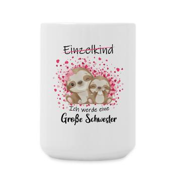 Nachwuchs Verkünden Ich Werde Große Schwester 2027 - Große Tasse 440 ml - Weiß - Vorne