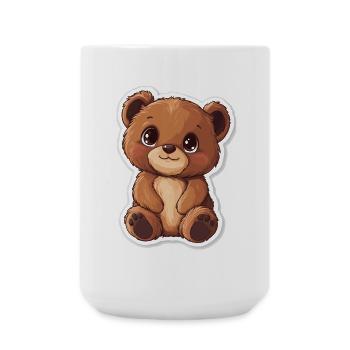 Cute Bear – Gift Idea for Forest & Animal Fans - Large Mug 440 ml - white - Front