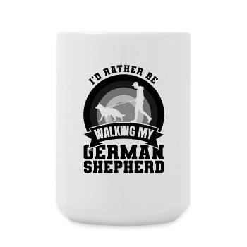 German Shepherd Owner Saying - Large Mug 440 ml - white - Front
