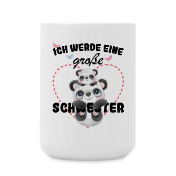 Nachwuchs Verkünden Ich Werde Große Schwester 2027 - Große Tasse 440 ml - Weiß - Vorne