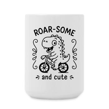 Roarsome - Große Tasse 440 ml - Weiß - Vorne