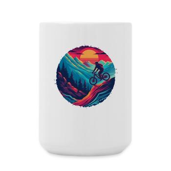 VTT à l’ancienne - Grande tasse 440 ml - blanc - Devant