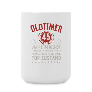 Company Anniversary 45 Years Anniversary Anniversary - Large Mug 440 ml - white - Front