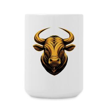 Bull Bull Ox Cattle Farm Cow Taurus Bulls - Large Mug 440 ml - white - Front