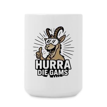 hurra die gams apres ski skiurlaub party - Große Tasse 440 ml - Weiß - Vorne
