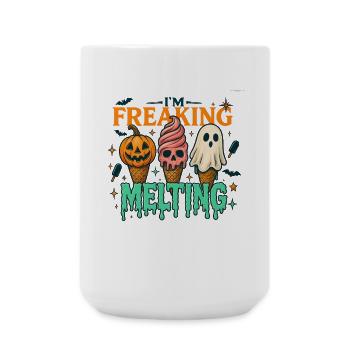 Halloween Eiscreme Grusel Design - Große Tasse 440 ml - Weiß - Vorne