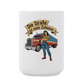 The street is my home - Large Mug 440 ml - white - Front