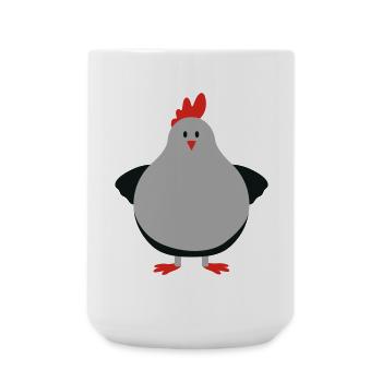 fat chick - Große Tasse 440 ml - Weiß - Vorne