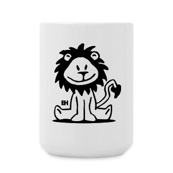 Lion - Large Mug 440 ml - white - Front