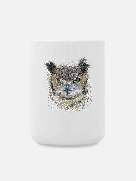 Owl - Large Mug 440 ml - white