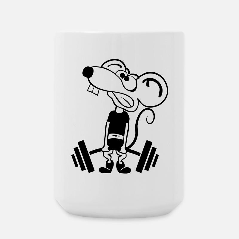 Pump Maus kontur 1c - Grande tasse 440 ml - blanc